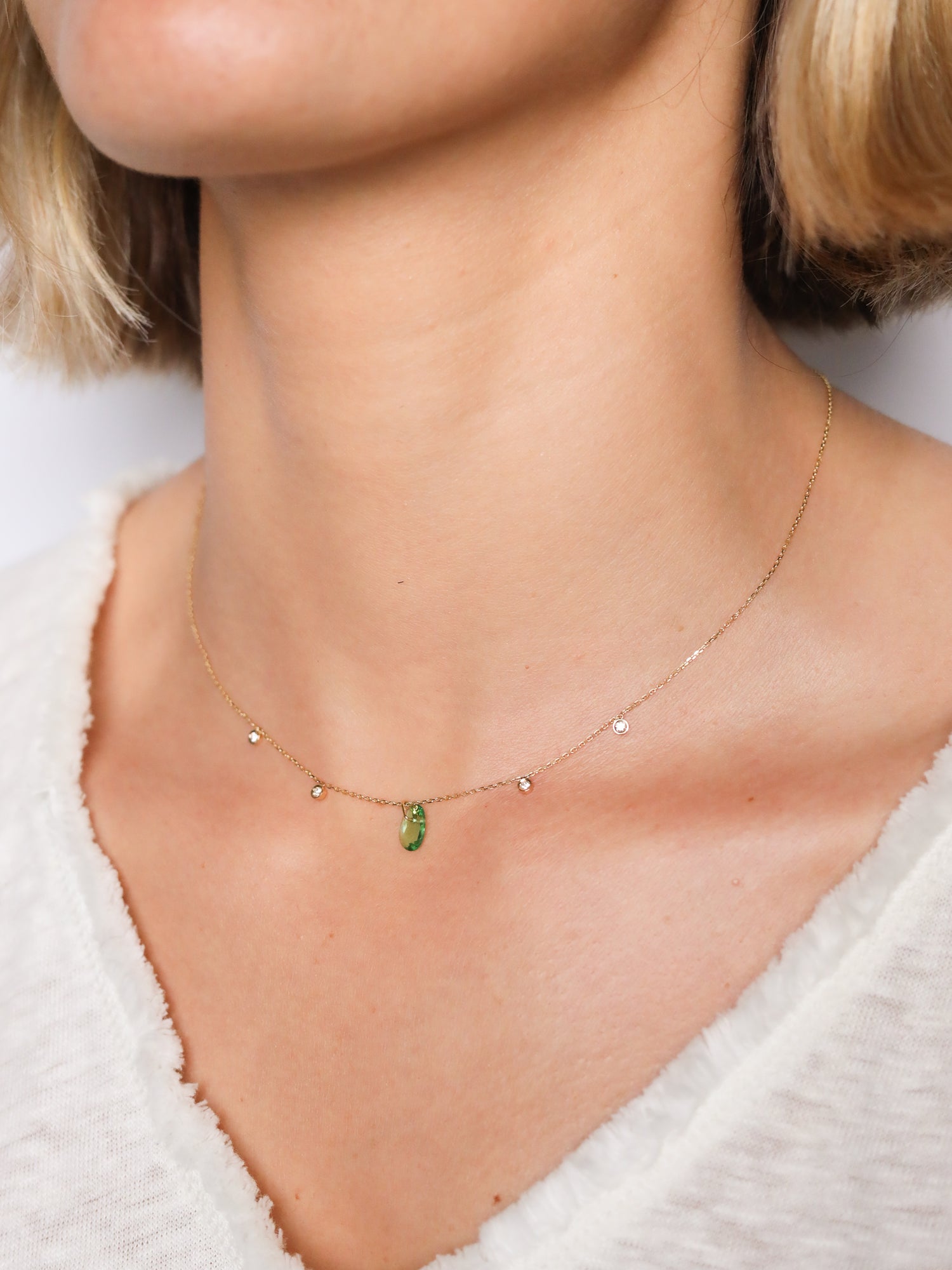 Penjoll Slender Gold · Granat Verd