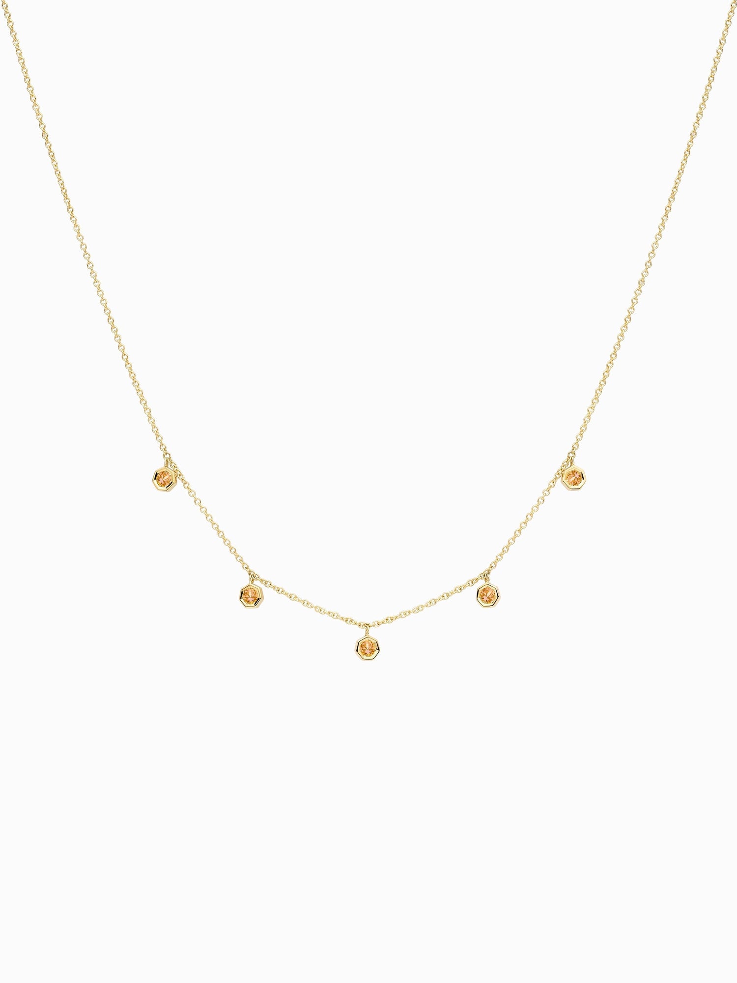 Collaret Golden V · Safir Groc - Roosik & Co - Collaret