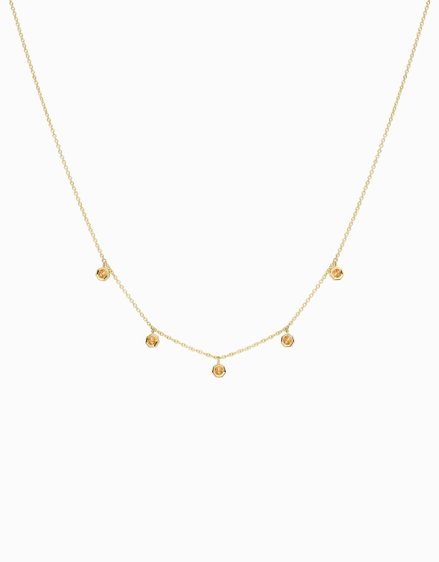 Collaret Golden V · Safir Groc - Roosik & Co - Collaret