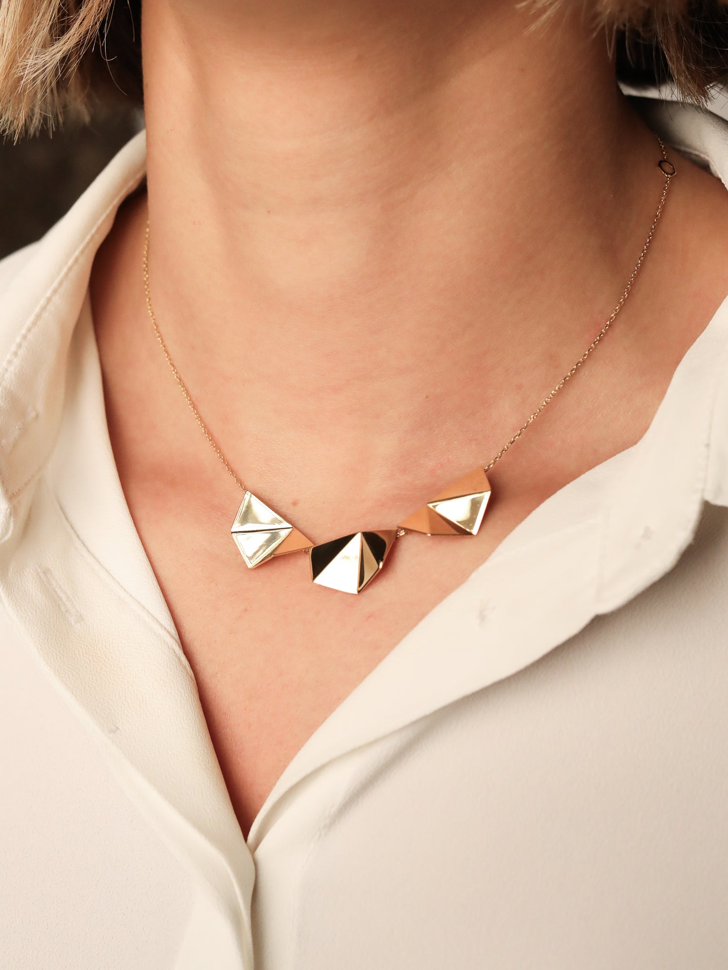 Mosaik Necklace · Yellow Gold