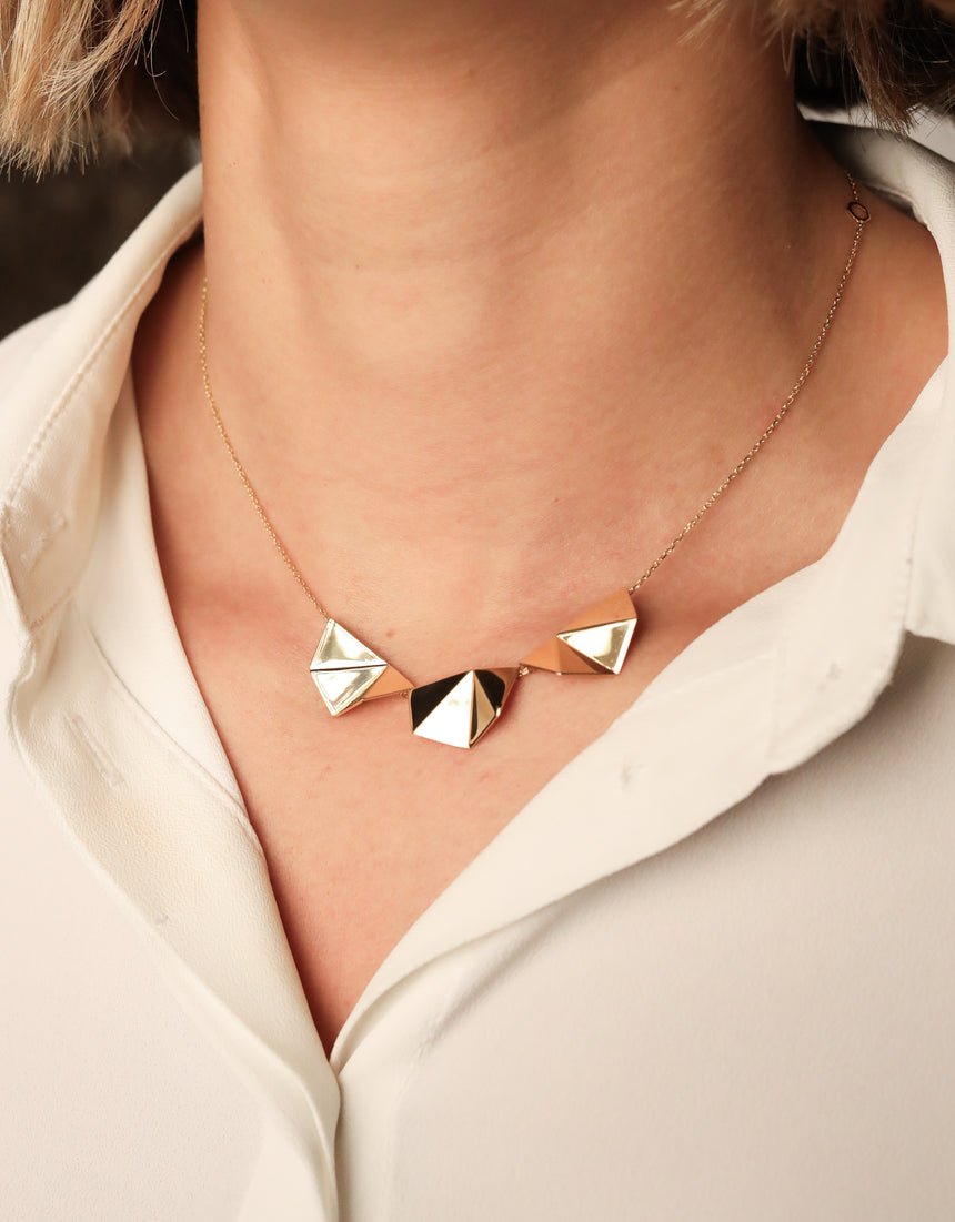 Mosaik Necklace · Yellow Gold