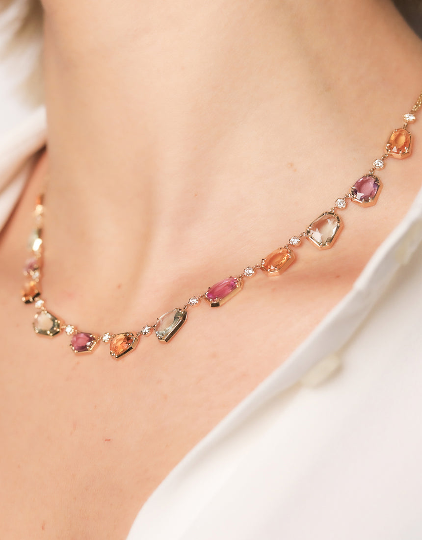 Collar Gallery · Zafiros y Aiguamarinas