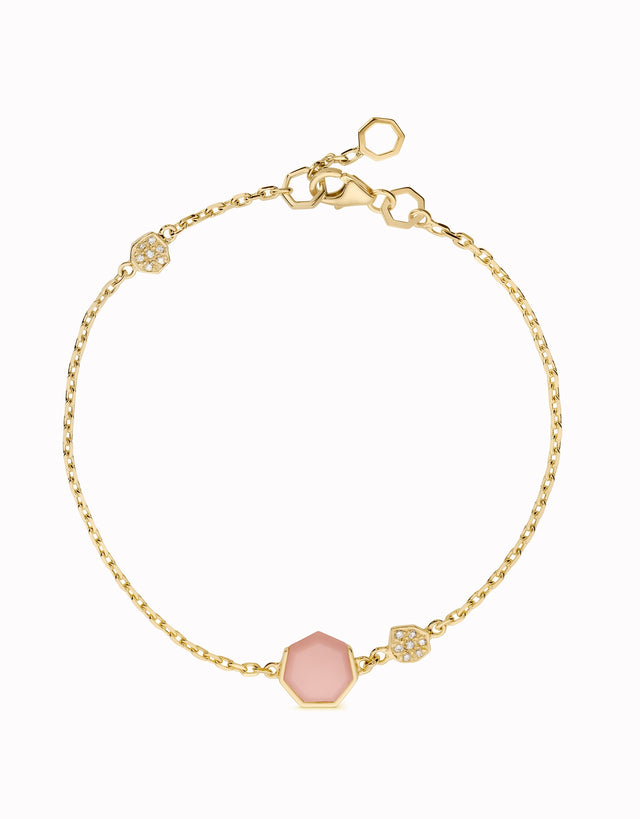 HeptaBloom Bracelet Pavé · Gold