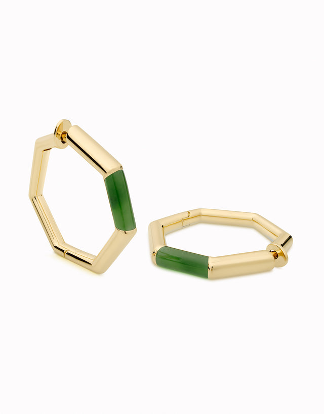 Pendientes de aro HeptaBloom · Gems