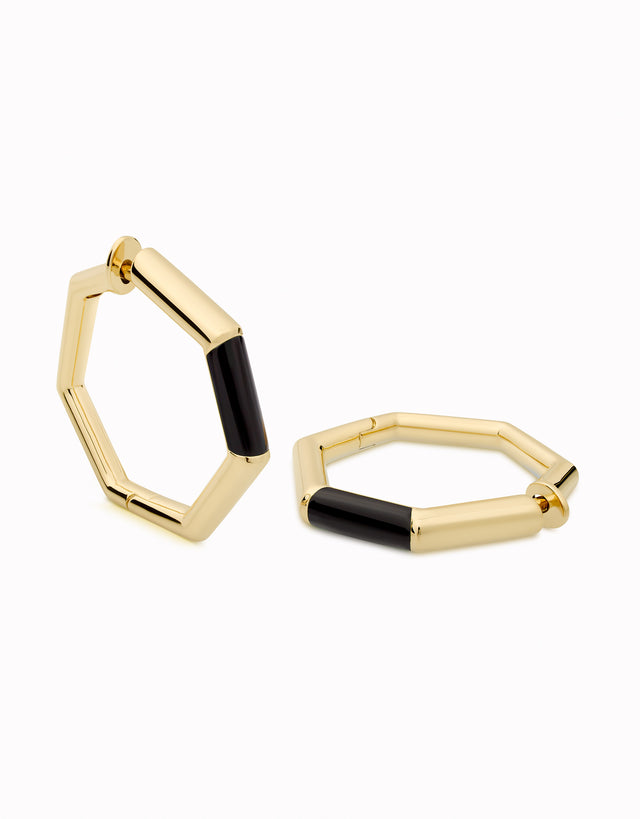 Pendientes de aro HeptaBloom · Gems
