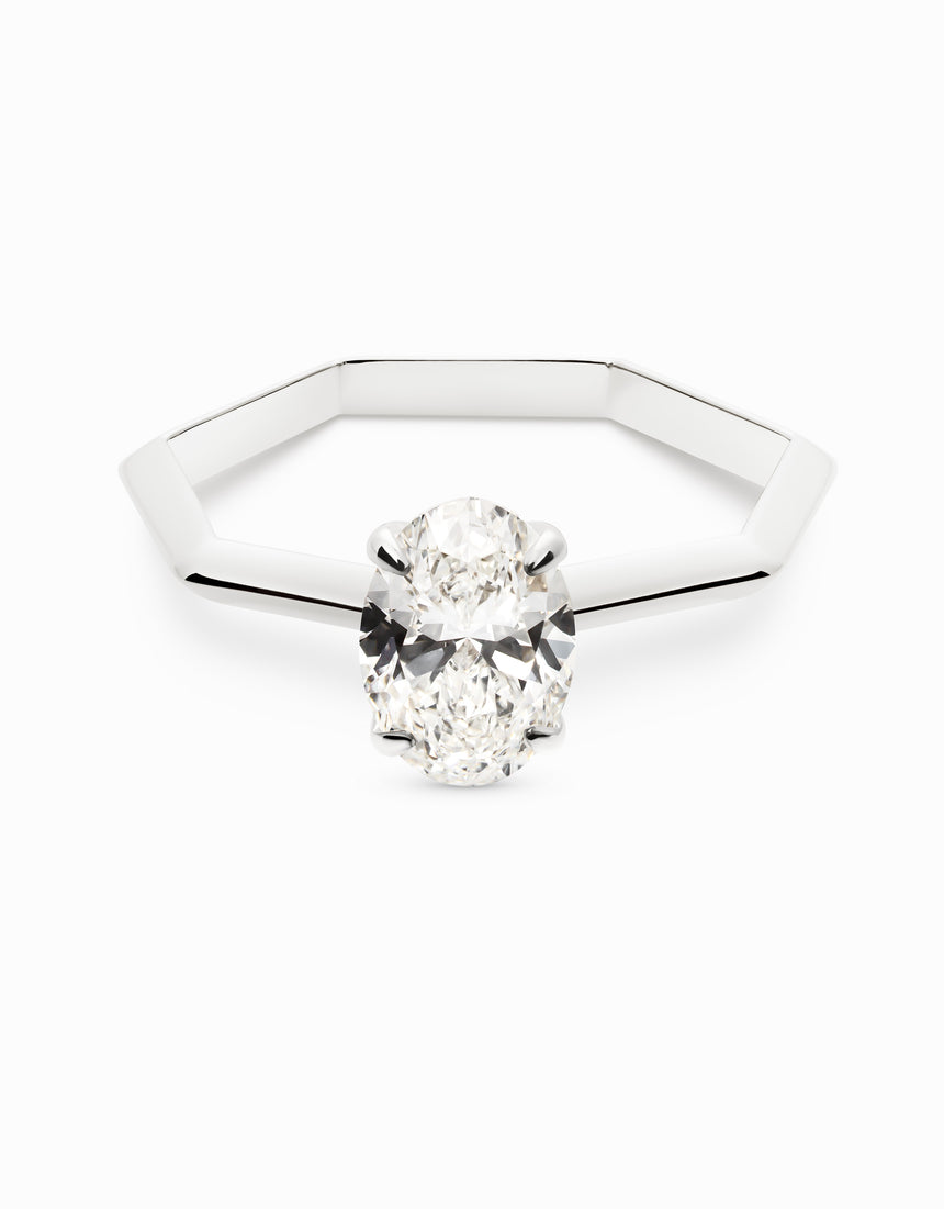 HeptaSolitaire Oval · 1,0ct