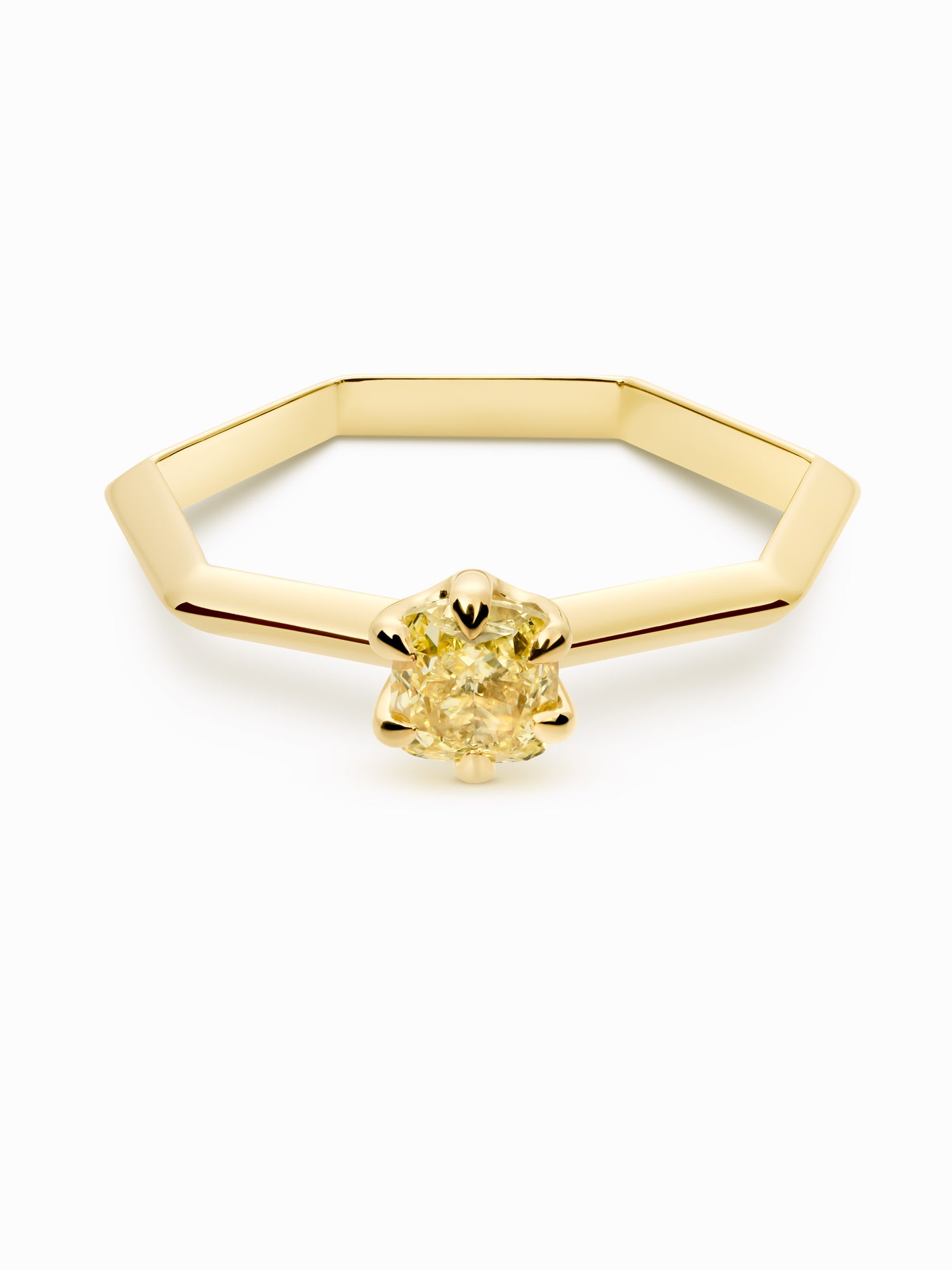 HeptaSolitaire Fancy Yellow · 0.50ct