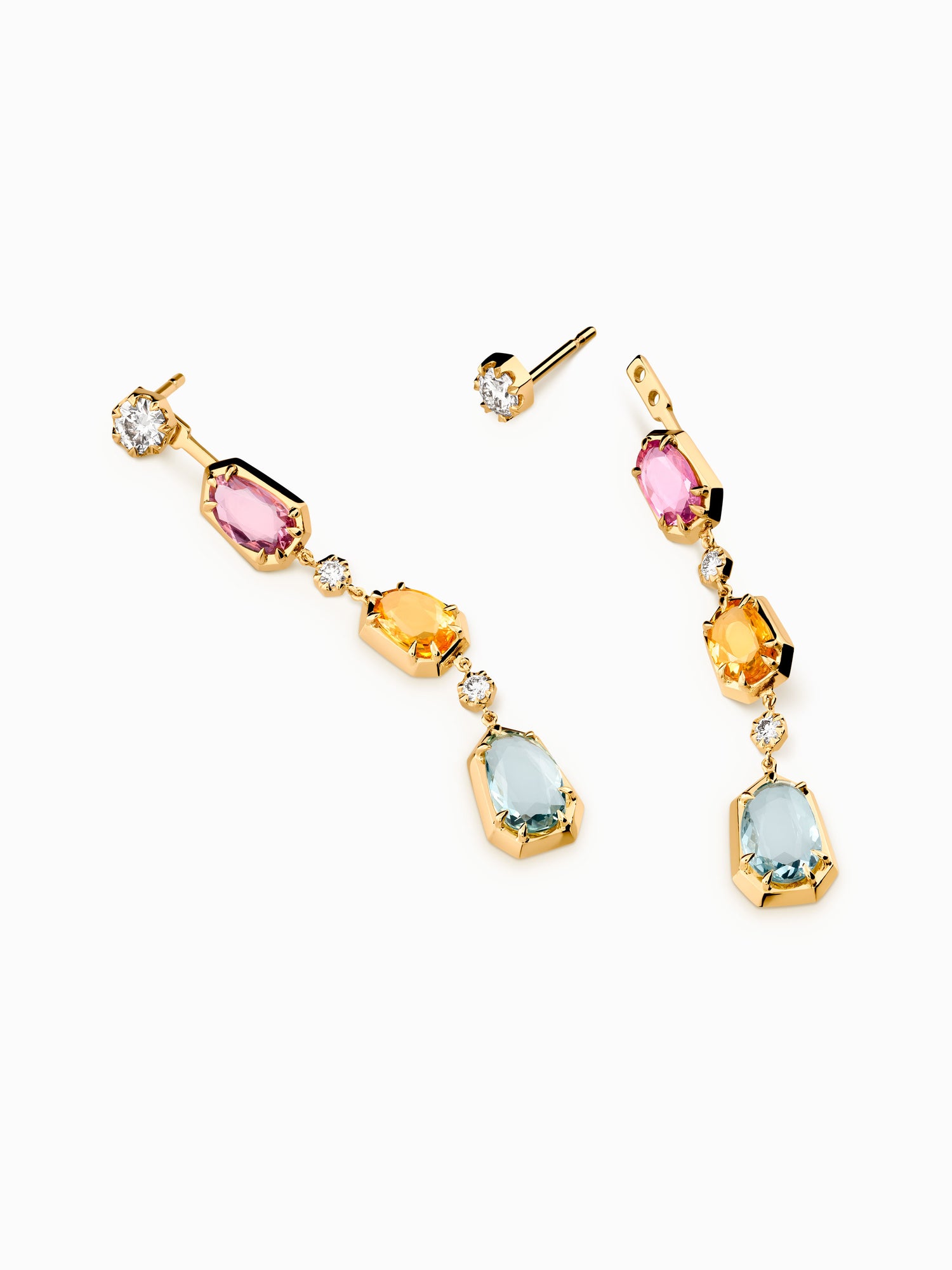 Pendientes Gallery · Zafiros y Aguamarina