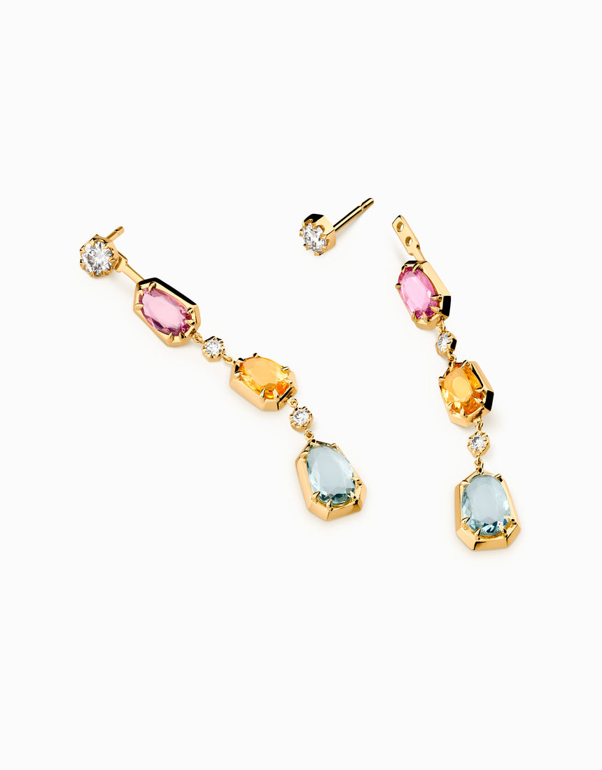 Pendientes Gallery · Zafiros y Aguamarina