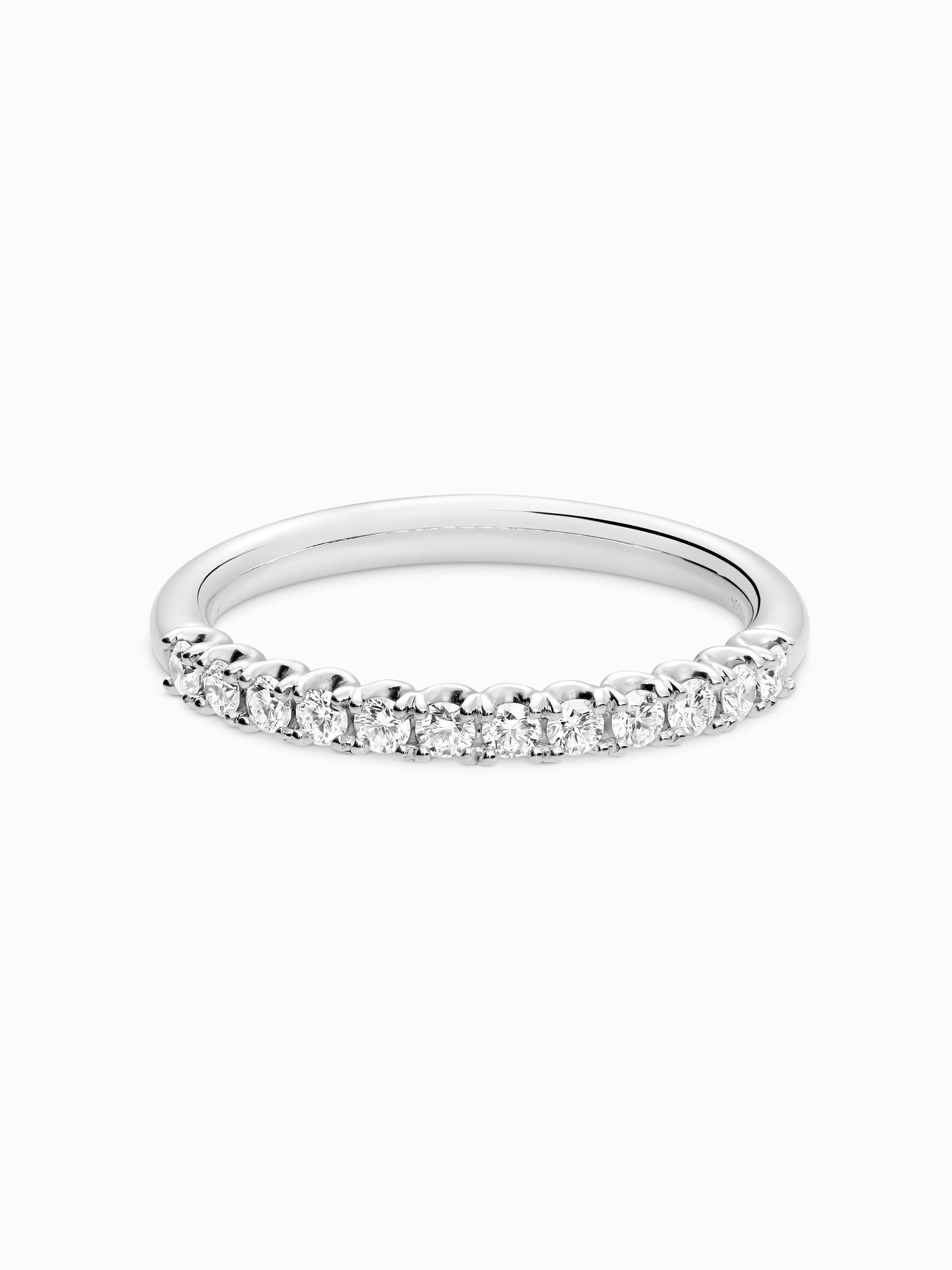 Half White Wedding Ring 12D · 0.33ct