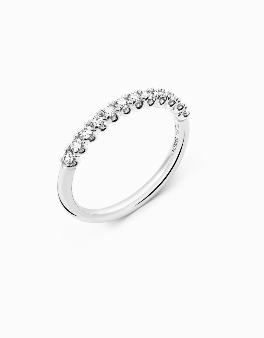 Half White Wedding Ring 12D · 0.33ct