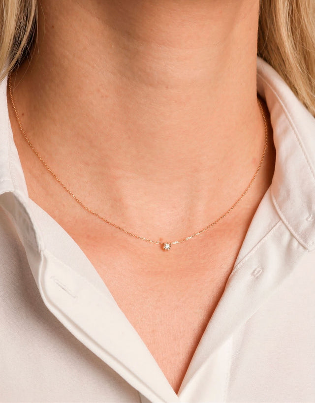 Penjoll Diamond 0,08ct · Or Groc