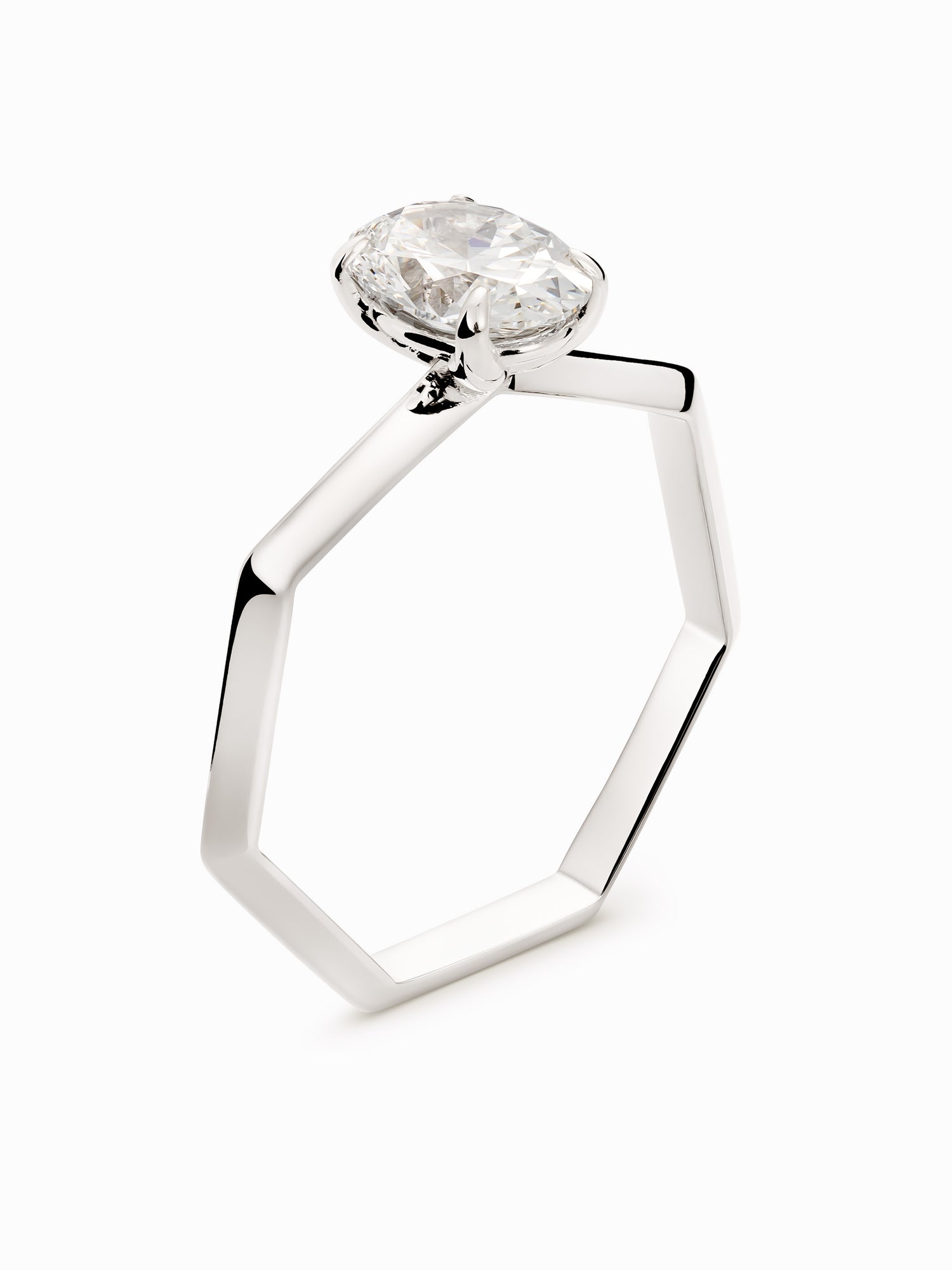 HeptaSolitaire Oval · 1,0ct