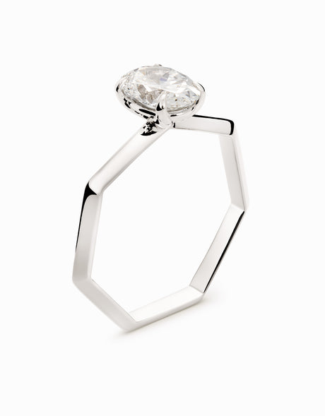 HeptaSolitaire Oval · 1,0ct