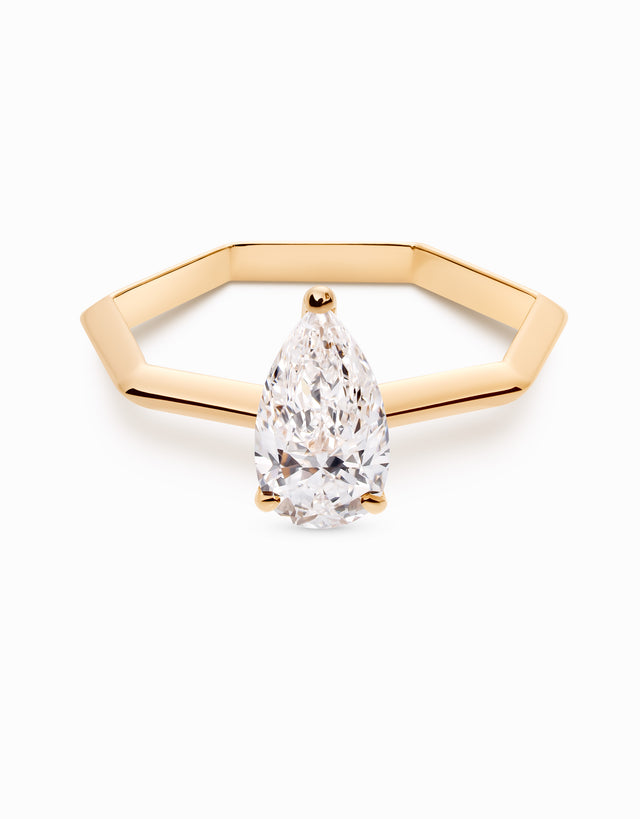 Anell Solitaire · Diamond Pear