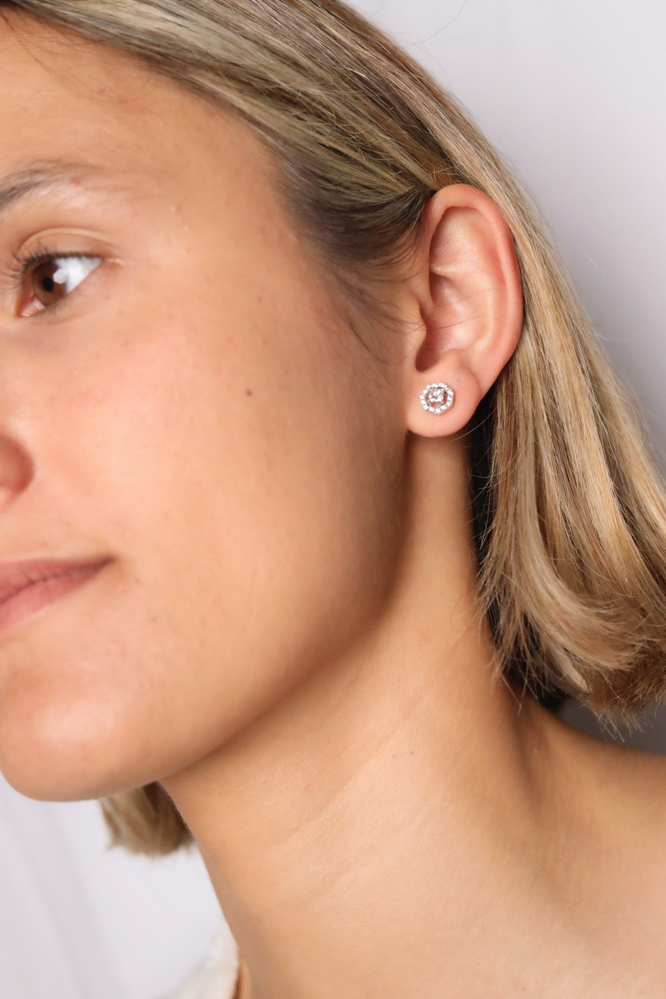 Pendientes Vitruvik White · 0,20ct