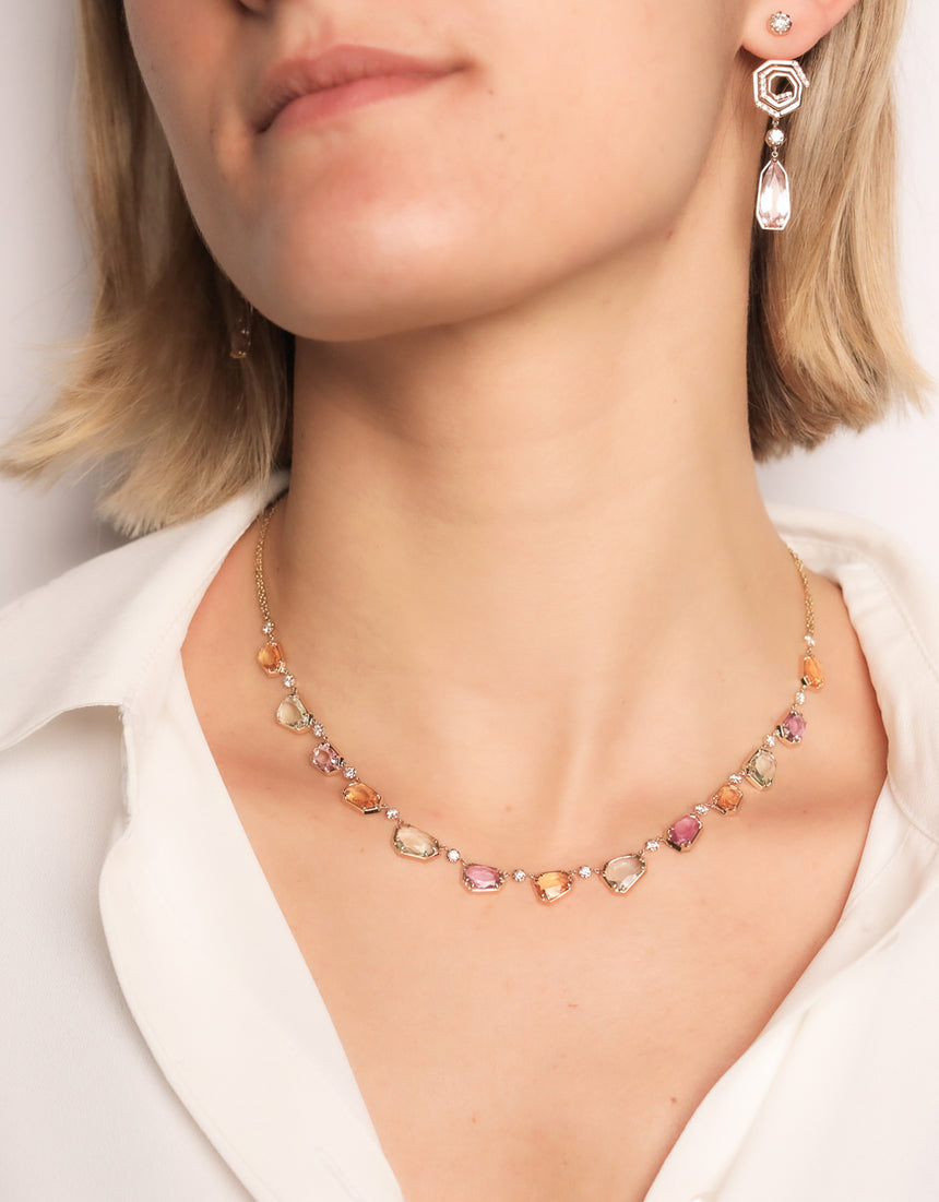 Collar Gallery · Zafiros y Aiguamarinas