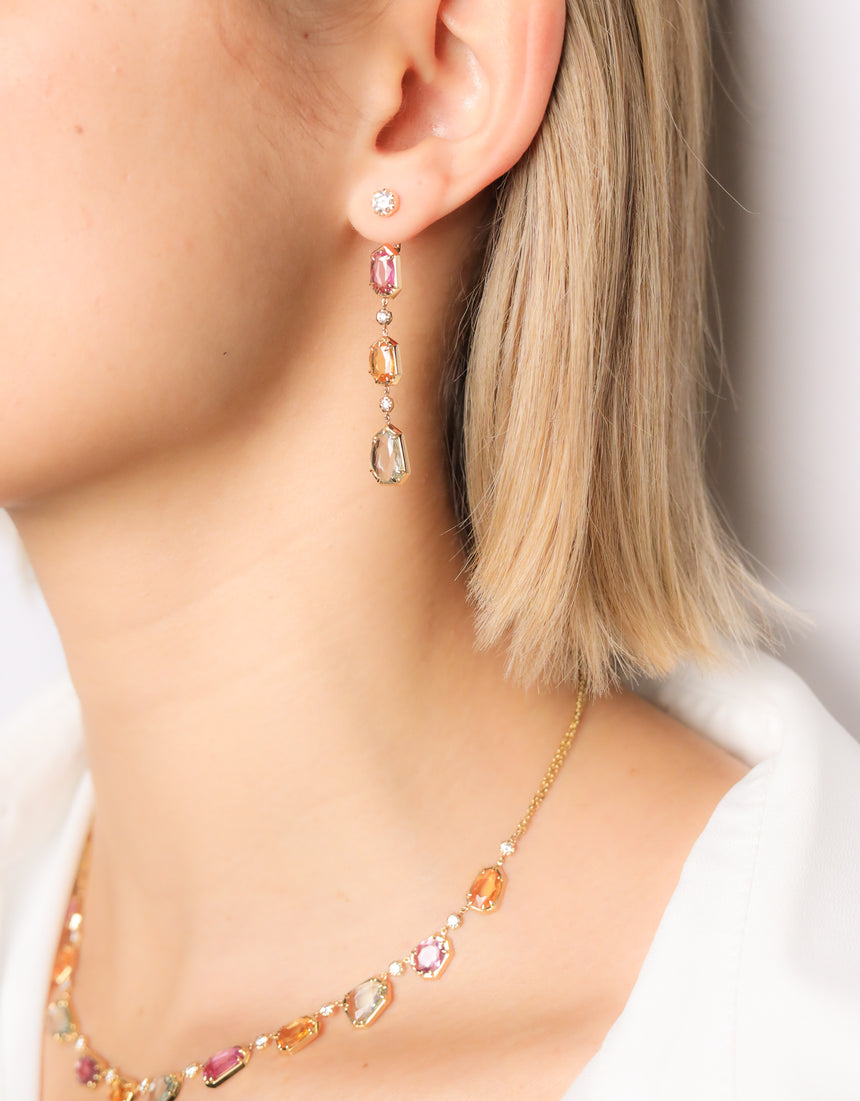 Pendientes Gallery · Zafiros y Aguamarina