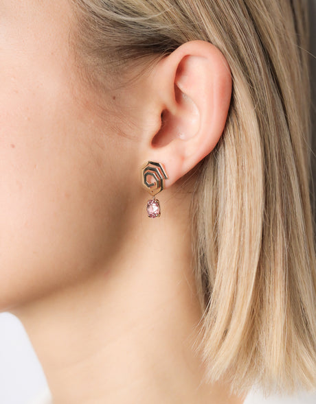 Helix Earrings · Malay Garnet