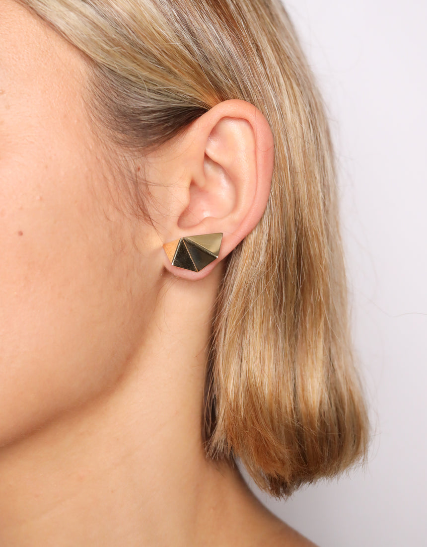 Mosaik earrings · Yellow gold