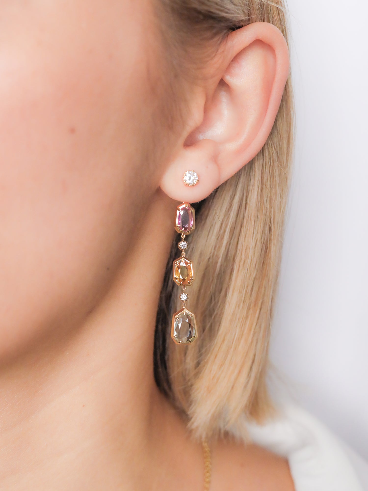 Pendientes Gallery · Zafiros y Aguamarina