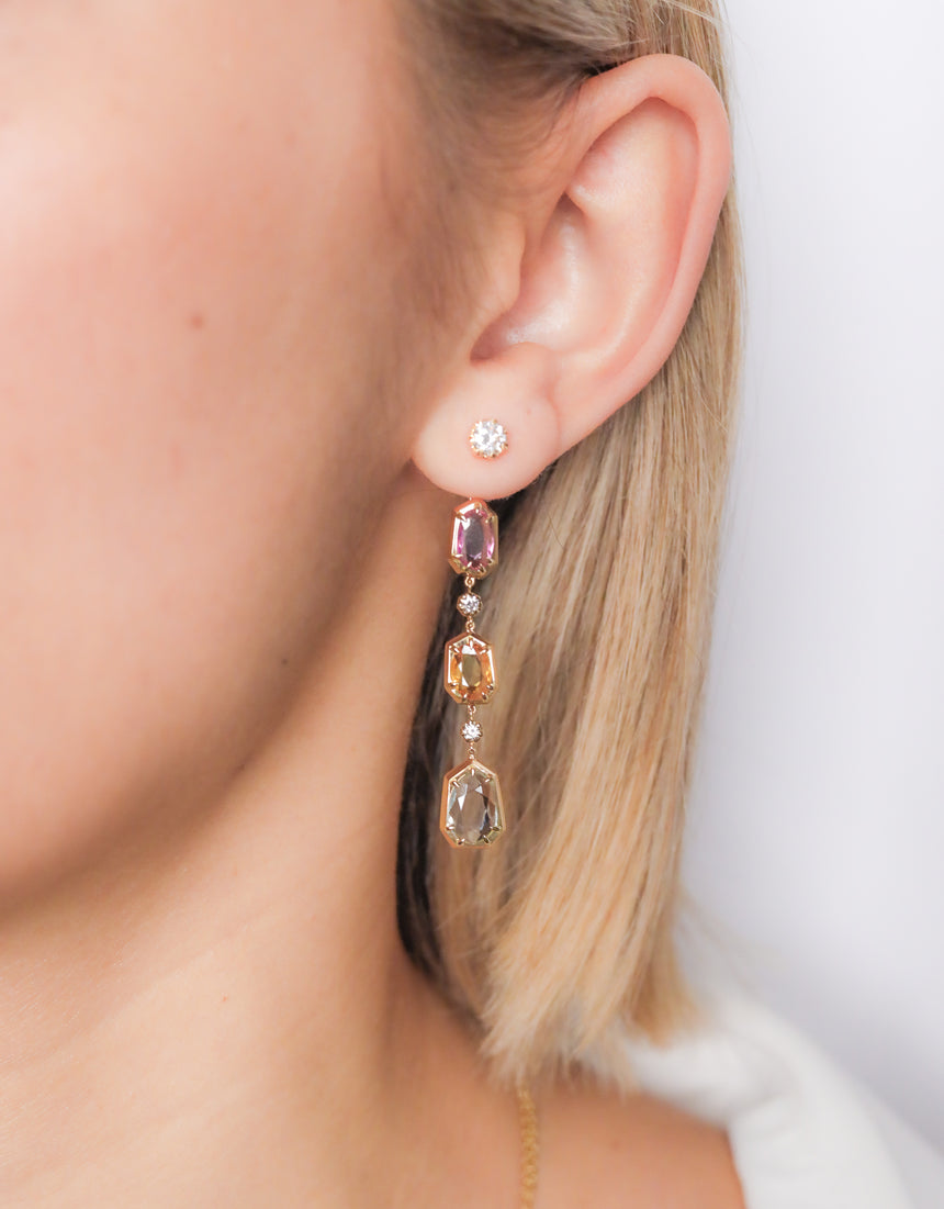 Pendientes Gallery · Zafiros y Aguamarina