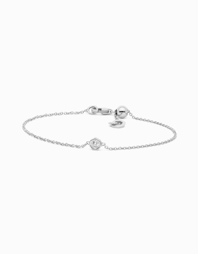 Polsera Diamond · Or Blanc - Roosik & Co - Polsera