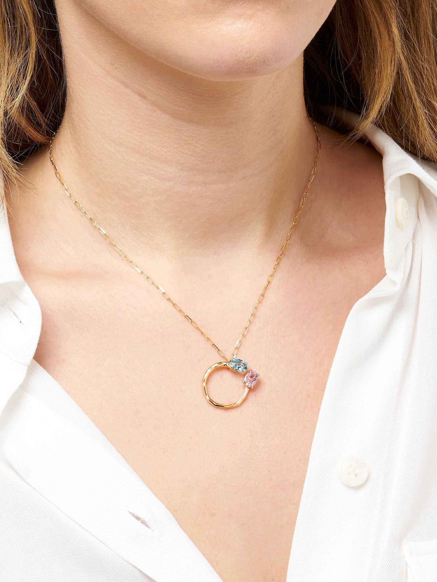 Penjoll Morganite & Aquamarine Romance - Roosik & Co - Penjoll