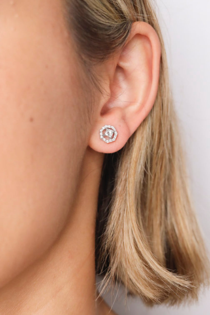 Pendientes Vitruvik White · 0,20ct