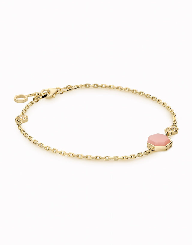 HeptaBloom Bracelet Pavé · Gold