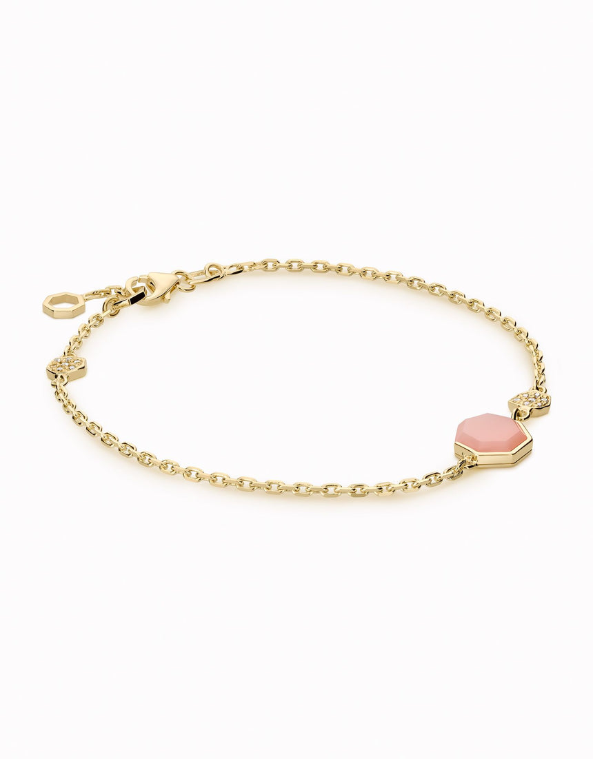 HeptaBloom Bracelet Pavé · Gold