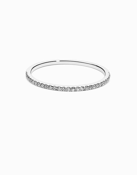 Aliança Thin White · 0,15ct - Roosik & Co - Anell