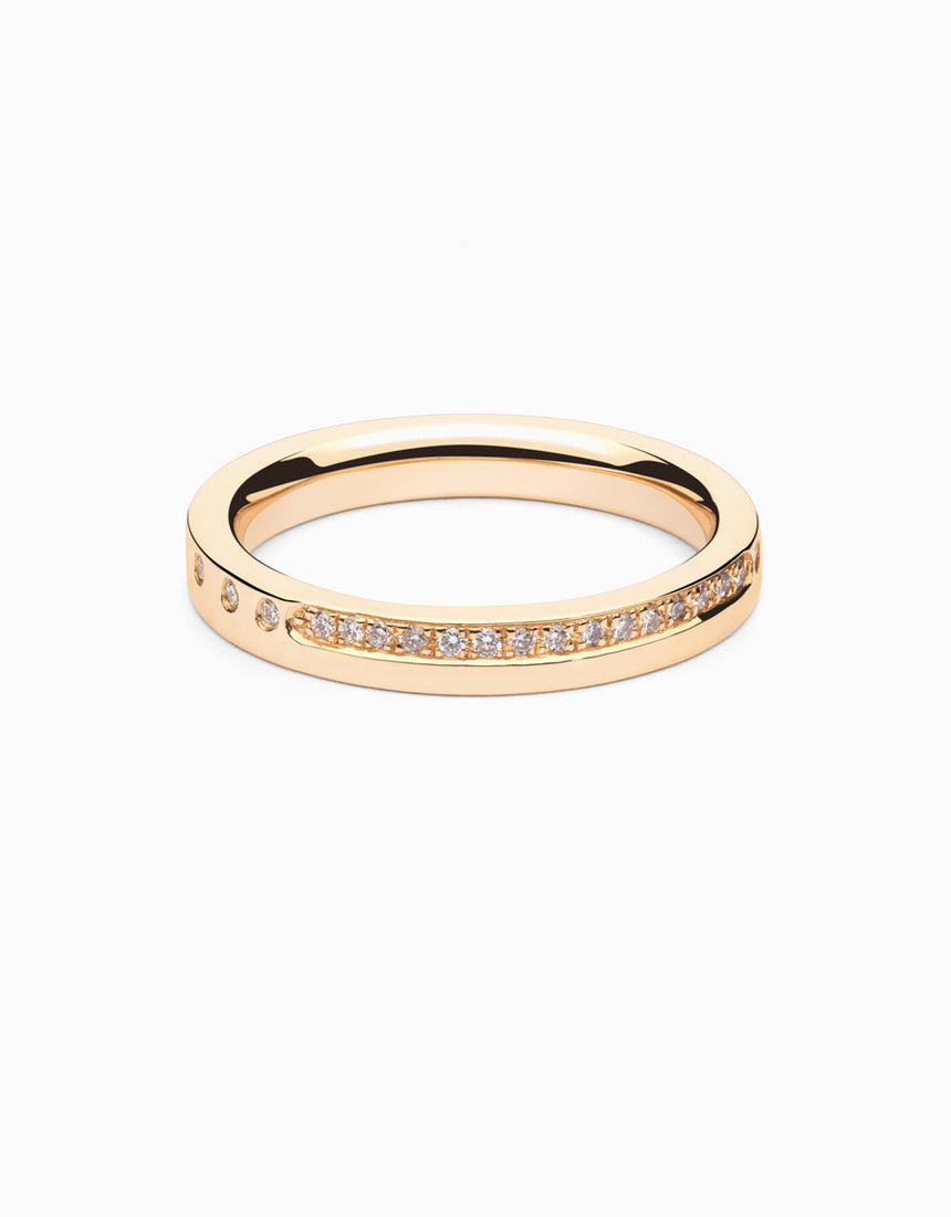 Aliança Modern 3 · Or rosa - Roosik & Co -
