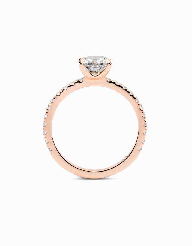Anell Romanticism Cushion Rose · 1,00ct - Roosik & Co - 