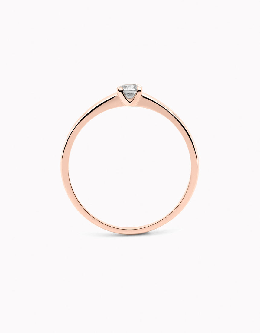 Anell compromís  Essence Rose · 0,10ct  - Roosik & Co - Anell