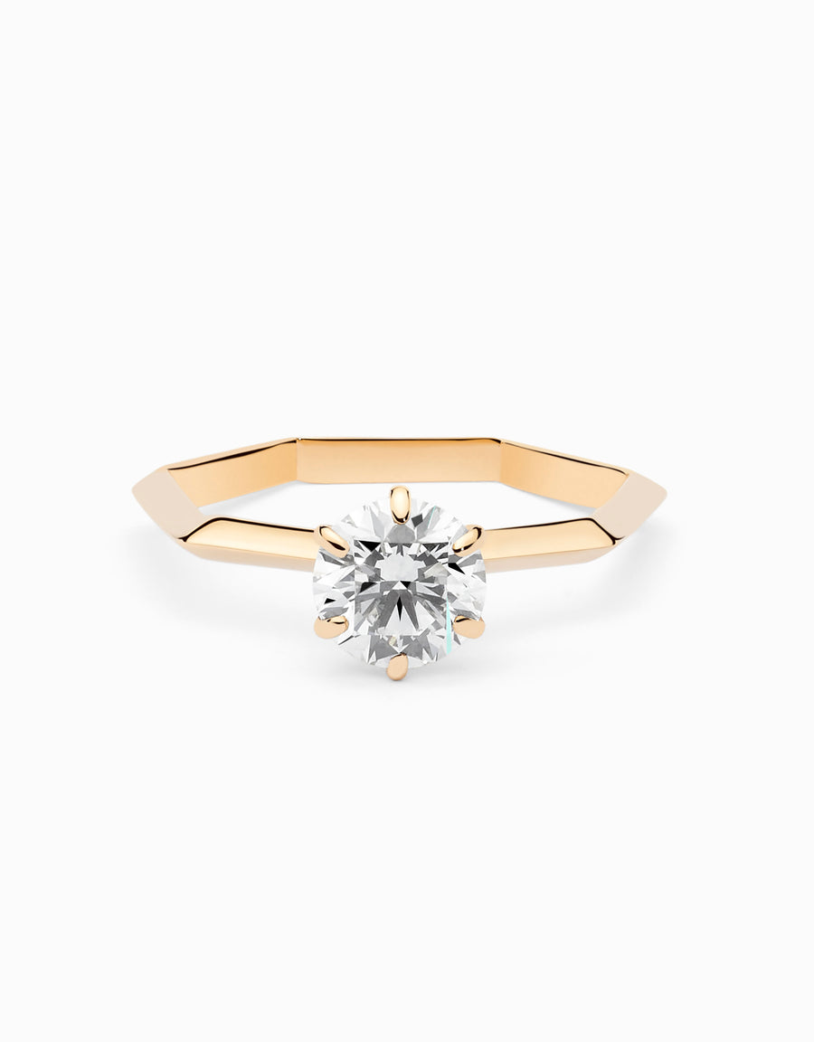 Anillo de compromiso HeptaSolitaire · 1,00CT Diamante