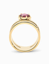 N.34 · Anell d'or i sàfir rosa