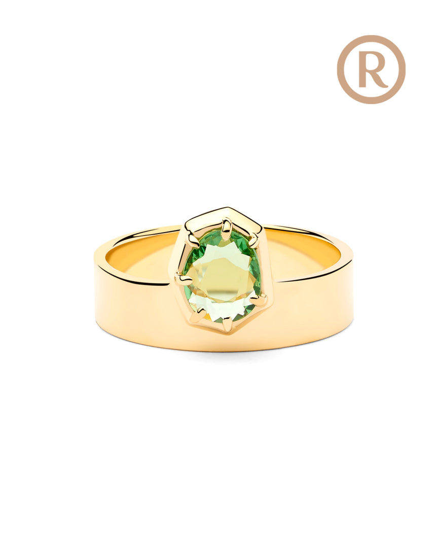 N.3 · Gold ring and Tsavorite