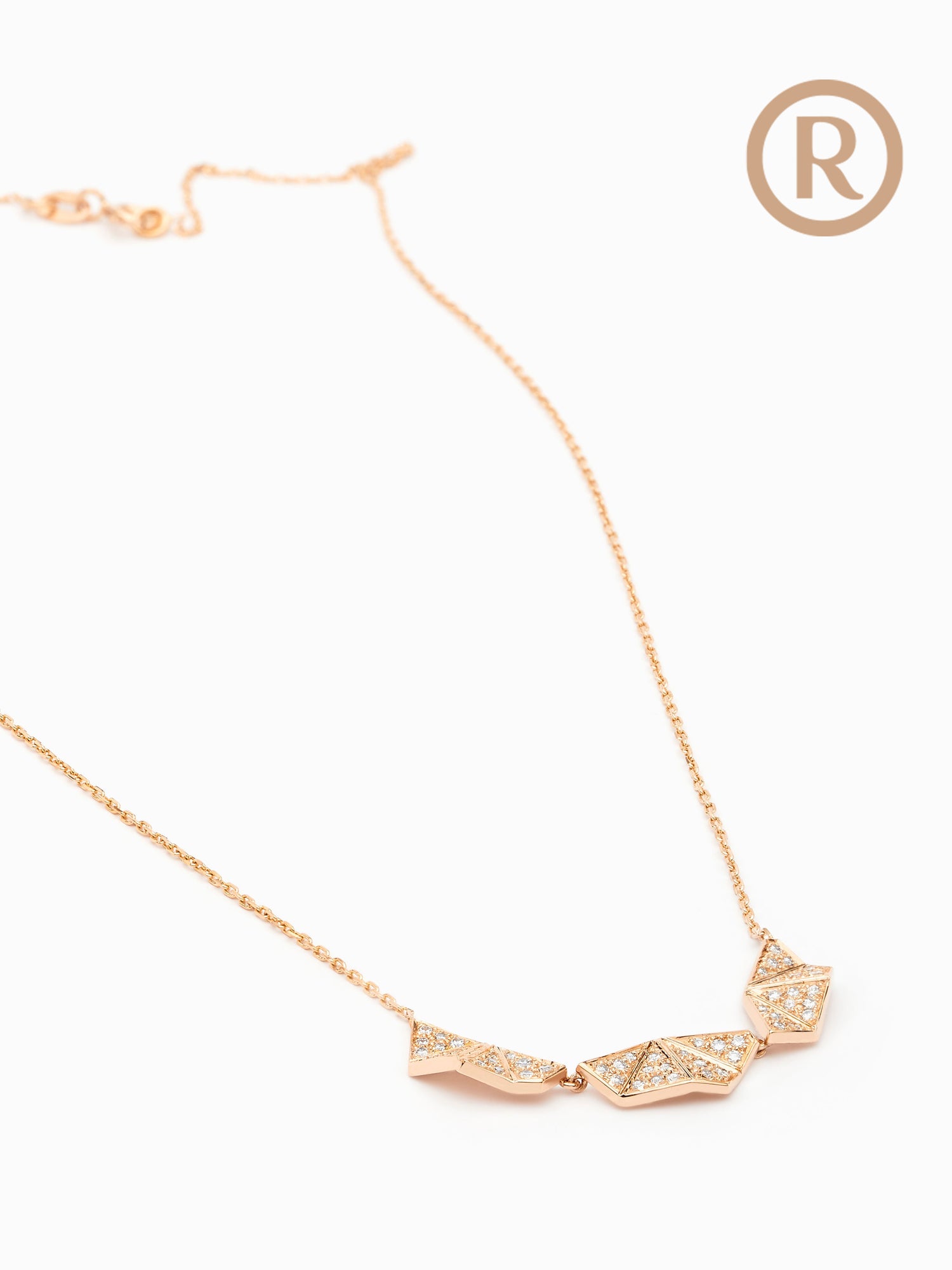 Mosaik Diamond Necklace · Rose Gold