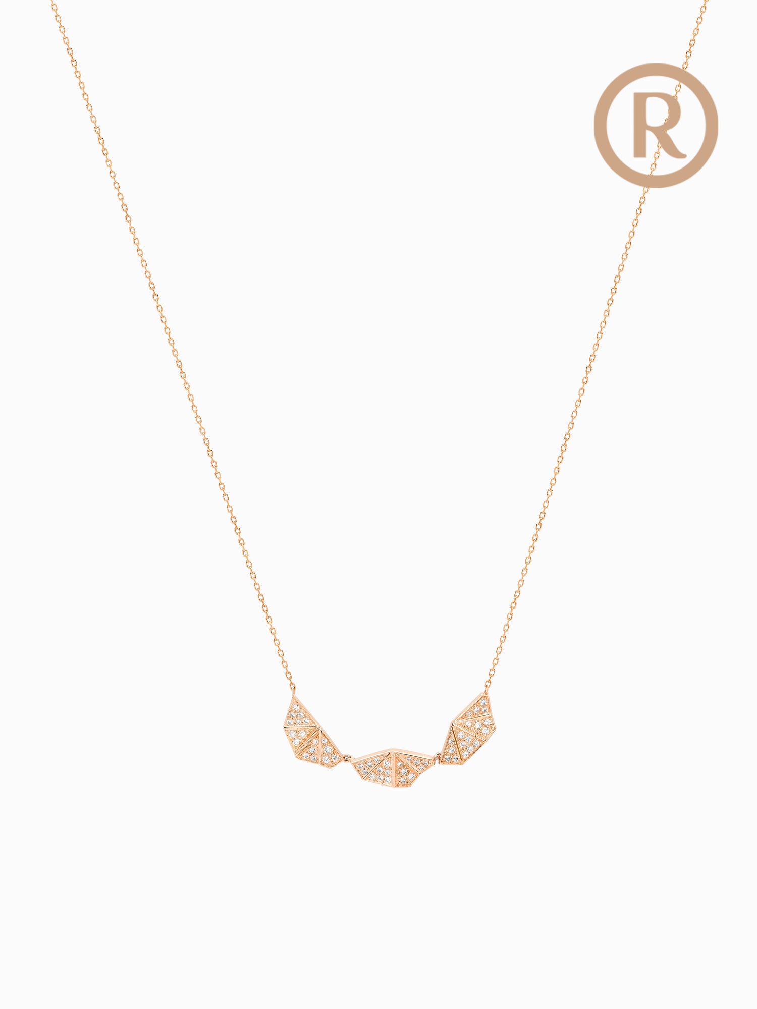 Mosaik Diamond Necklace · Rose Gold