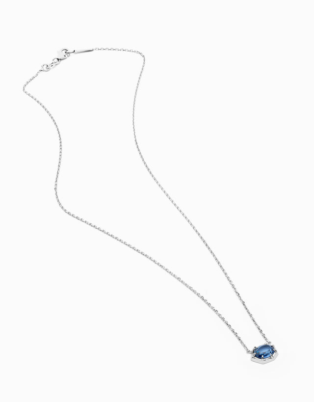 N.36 · Gold and blue sapphire necklace