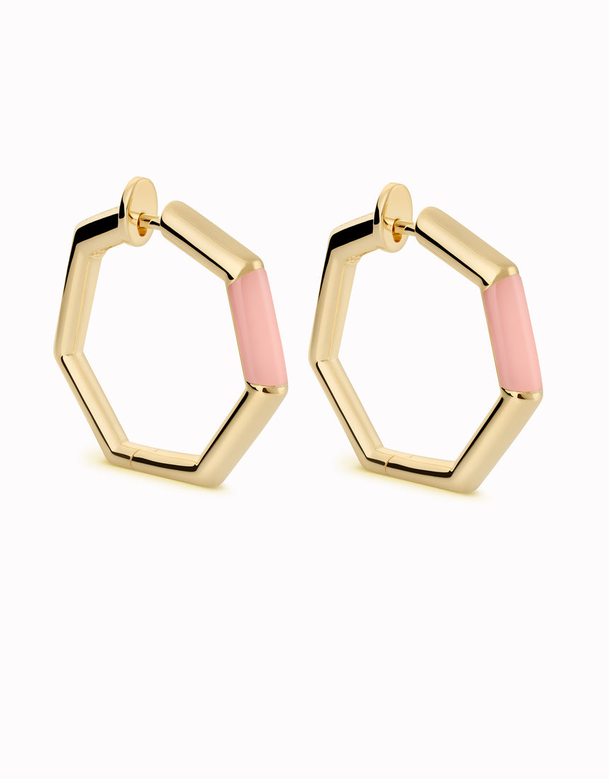 Pendientes de aro HeptaBloom · Gems