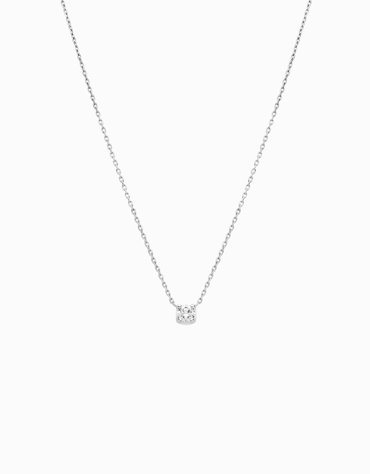 White Solitaire pendant · 0.15ct
