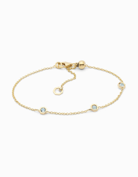 Polsera Gems III amb aiguamarines - Roosik & Co
