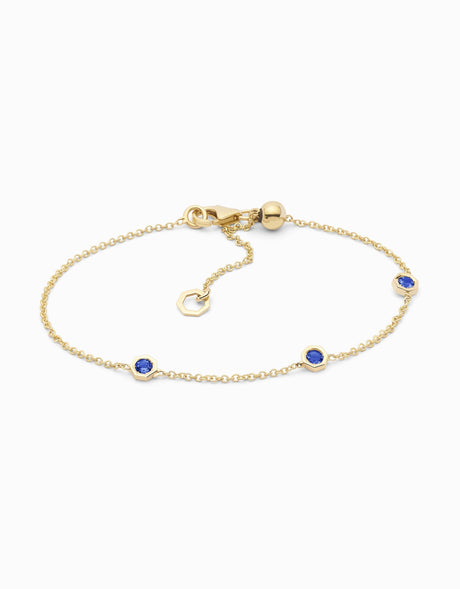 Polsera Gems III amb safirs blaus - Roosik & Co
