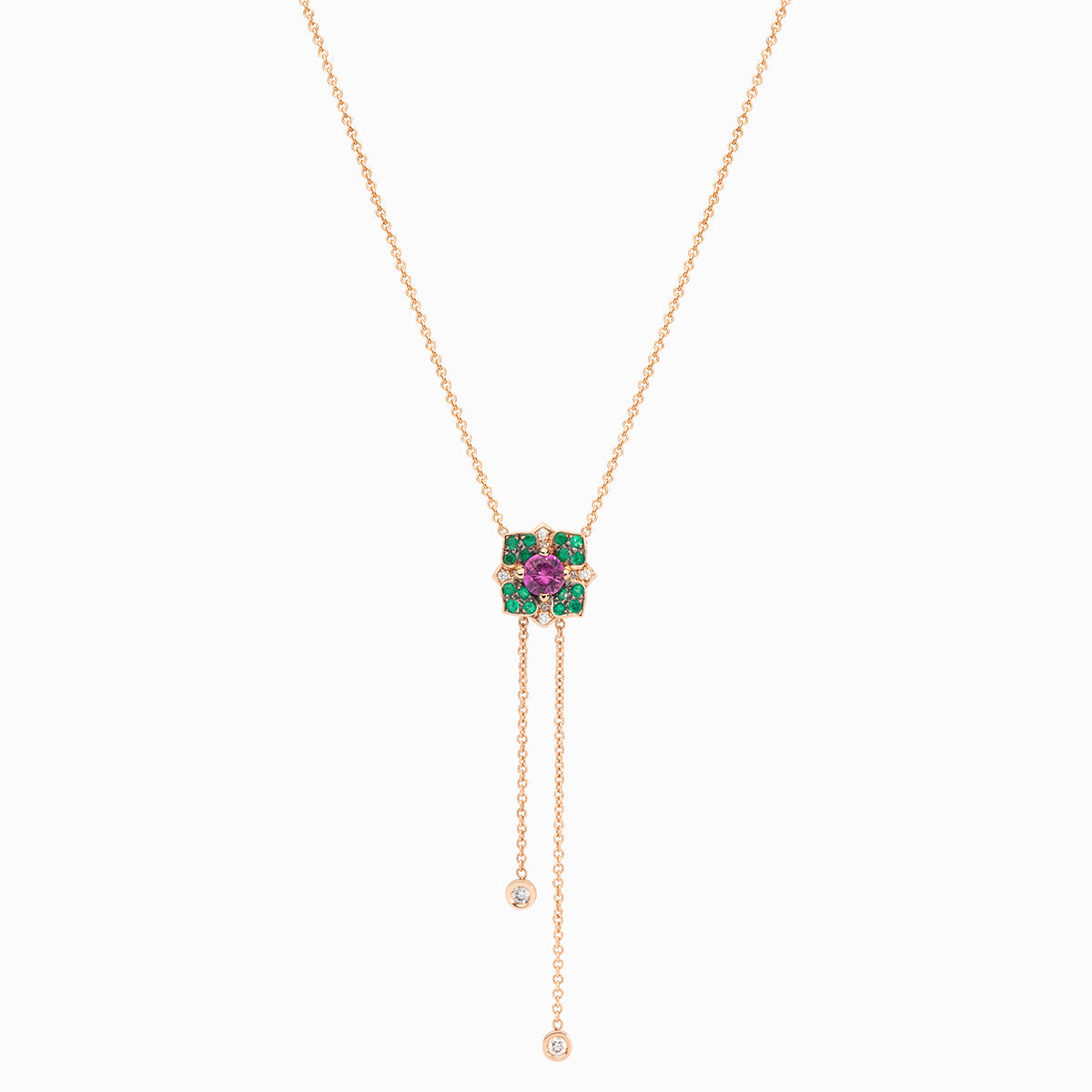 Penjoll Sapphire Bell · Safir Rosa - Roosik & Co - Collaret