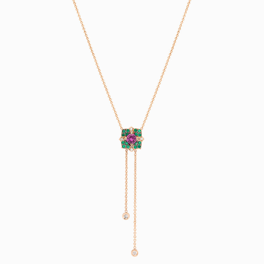 Penjoll Sapphire Bell · Safir Rosa - Roosik & Co - Collaret