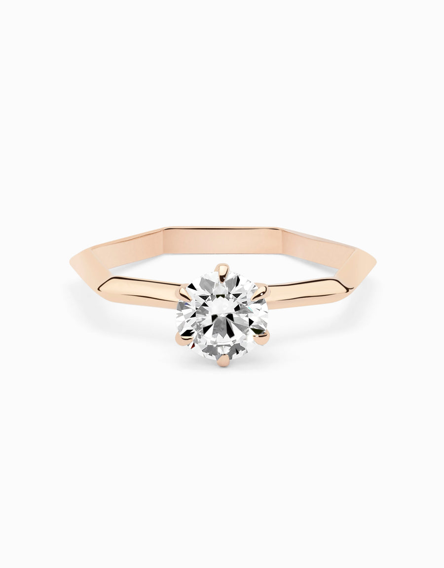 Engagement HeptaSolitaire Ring · 0.70CT Diamond