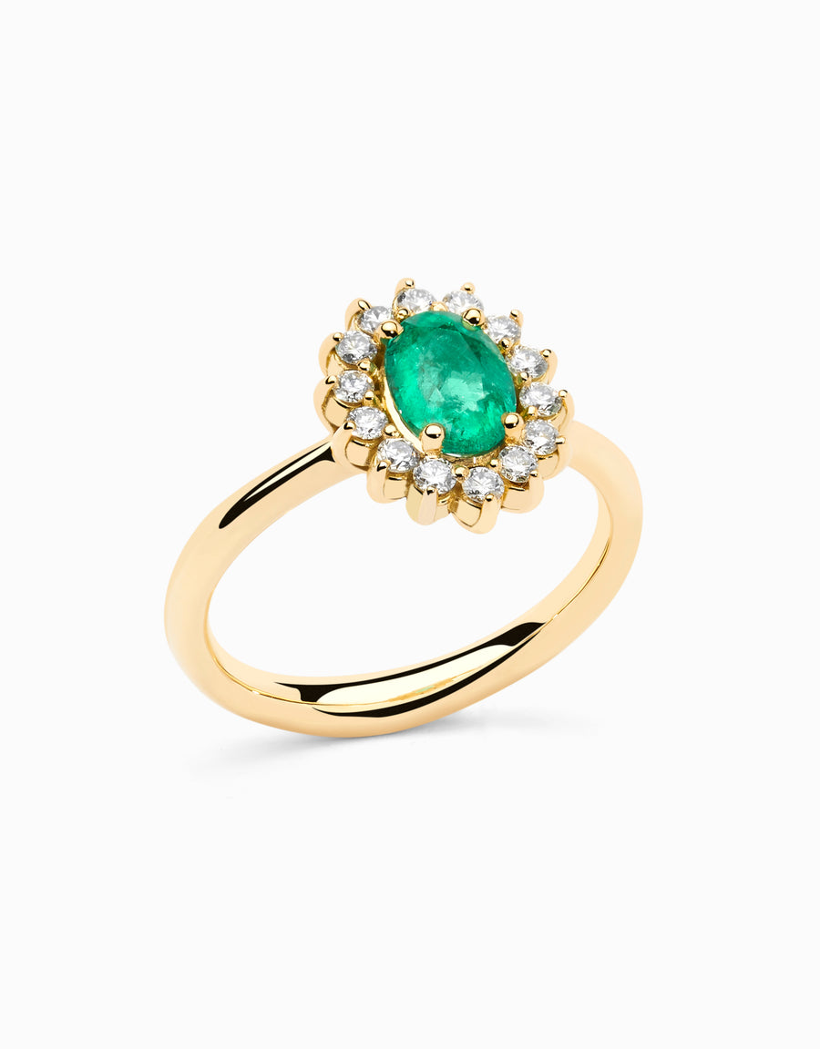 Anillo Emerald Crown · 0,76ct