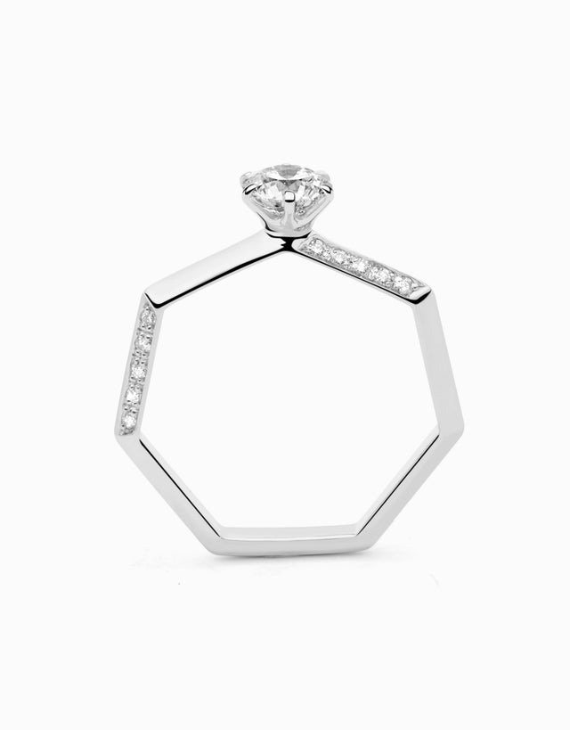 Anillo HeptaSolitaire Romanticismo · 0,50ct Diamante